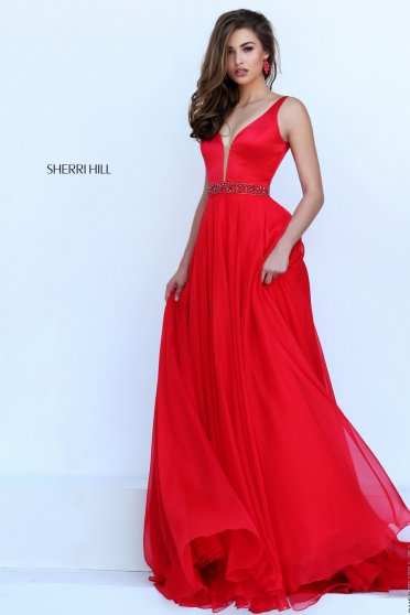 Rochie Sherri Hill 50264 Red