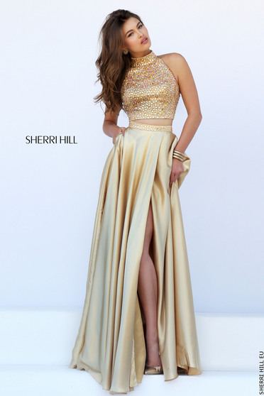 Rochie Sherri Hill 11330 Gold