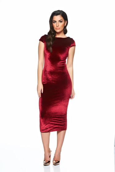Rochie StarShinerS Party Time Burgundy