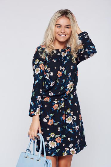 Rochie Top Secret albastru-inchis casual cu croi larg