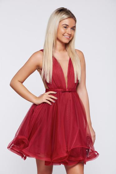 Rochie Ana Radu visinie de ocazie in clos cu tul