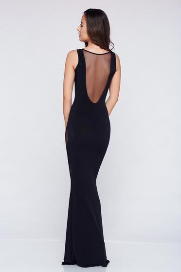 Rochie de seara sirena PrettyGirl neagra fara maneci