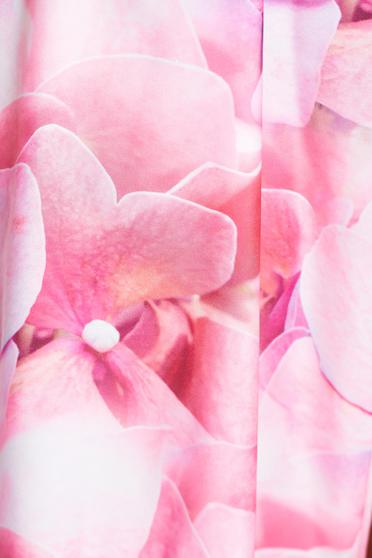 poze cu Rochie tip kimono Festival Look by PrettyGirl rosa cu croi larg din material vaporos