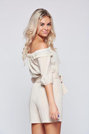 poze cu Salopeta PrettyGirl nude din in cu buzunare cu aplicatii cu perle