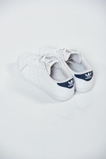 poze cu Pantofi sport Adidas Originals Stan Smith albi casual cu talpa usoara