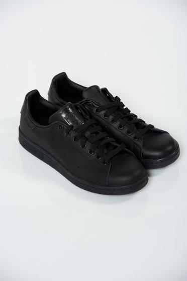 poze cu Pantofi sport Adidas Originals Stan Smith negri casual cu talpa usoara