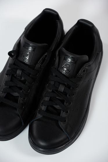 poze cu Pantofi sport Adidas Originals Stan Smith negri casual cu talpa usoara