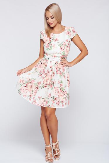poze cu Rochie PrettyGirl rosa in clos din bumbac cu spatele gol