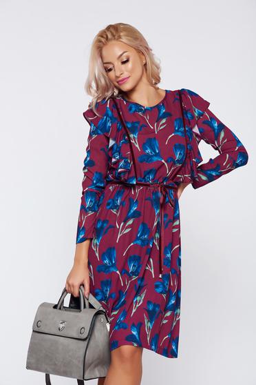 Rochie LaDonna visinie casual cu croi larg cu imprimeu floral