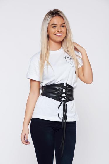 Curea StarShinerS neagra cu doua fete