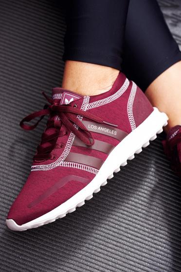 poze cu Pantofi sport Adidas Originals visinii casual cu talpa usoara cu siret