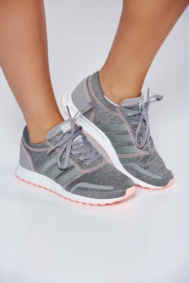 Pantofi sport Adidas Originals gri casual cu talpa usoara cu siret