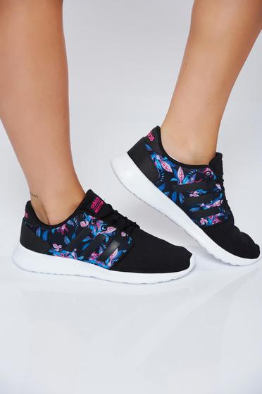 poze cu Pantofi sport Adidas Originals negri casual cu talpa joasa cu siret
