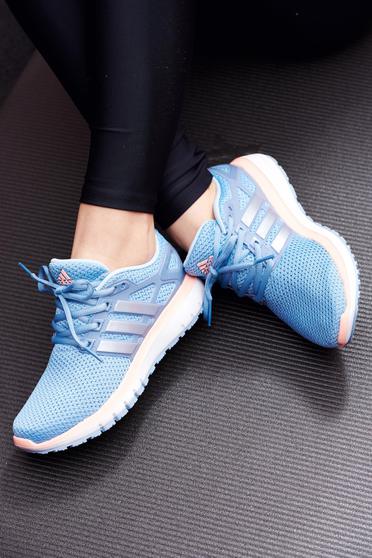 poze cu Pantofi sport Adidas albastri casual cu siret cu talpa usoara