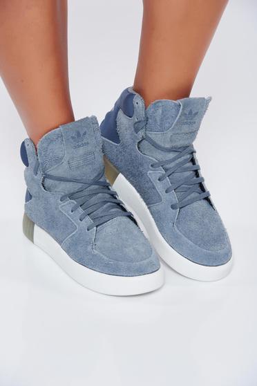Pantofi sport Adidas Originals Tubular gri casual cu siret