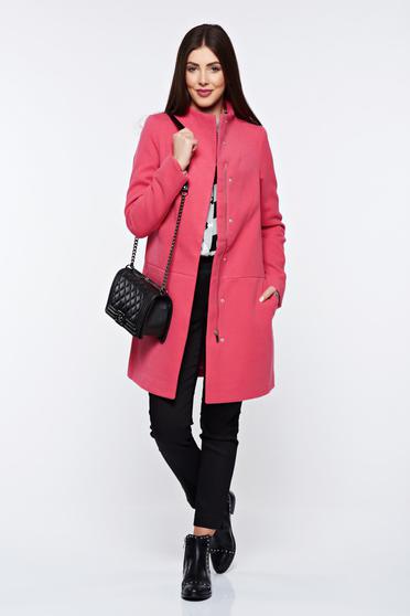 Palton Top Secret corai casual cu buzunare captusit pe interior
