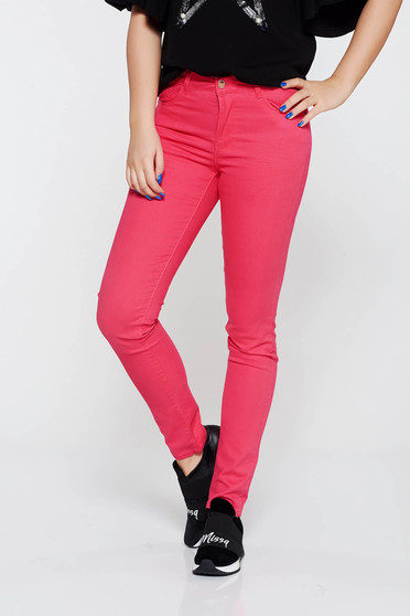 Blugi Top Secret corai casual din bumbac cu talie medie