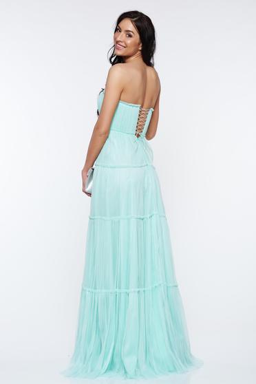 poze cu Rochie Ana Radu mint de lux din tul captusita pe interior cu umeri goi