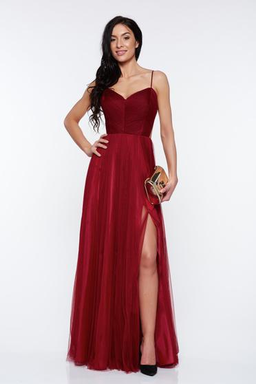 Rochie Ana Radu visinie de lux tip corset din tul captusita pe interior