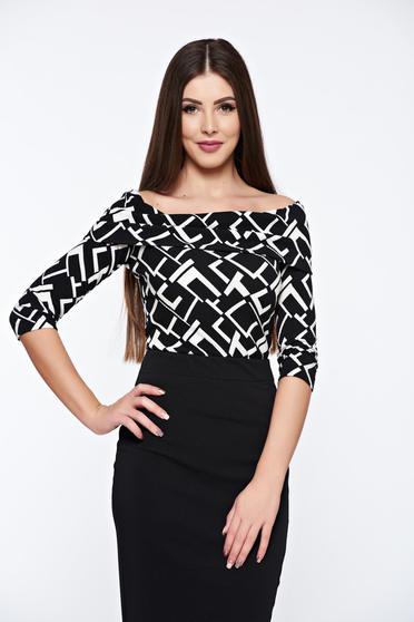 Set StarShinerS negru office cu un croi mulat din material elastic