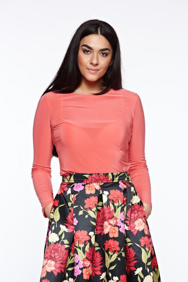 Bluza dama LaDonna corai basic cu un croi mulat din material usor elastic