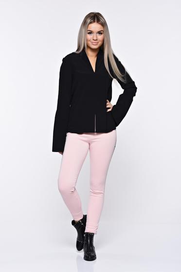 poze cu Colanti rosa din material moale usor elastic cu talie medie cu elastic