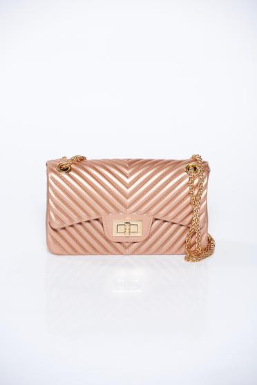 Geanta dama aurie eleganta plic cu maner lung tip lantisor