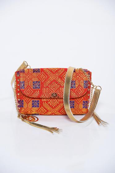 Geanta dama MissQ rosie casual cu maner lung tip lantisor