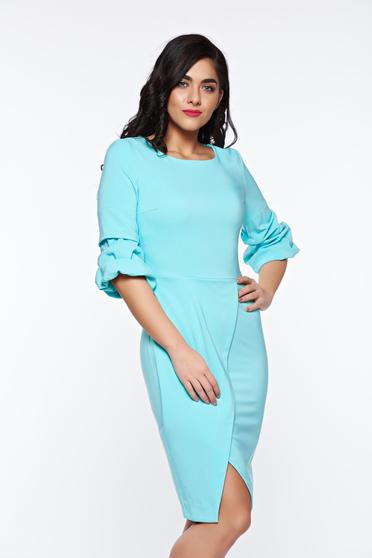 Rochie LaDonna mint eleganta petrecuta tip creion din stofa usor elastica