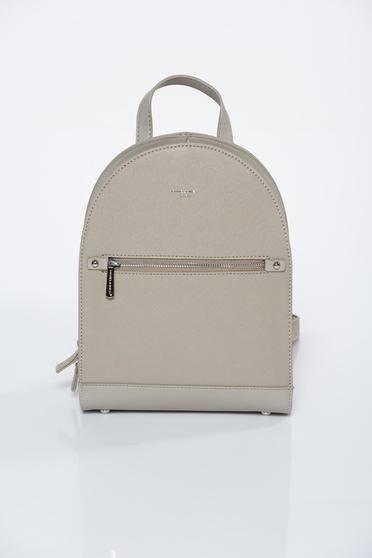 Rucsac crem casual din piele ecologica