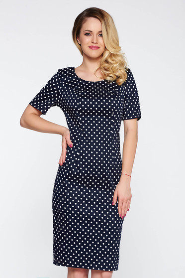 Rochie neagra casual cu un croi mulat bumbac usor elastic cu imprimeuri florale