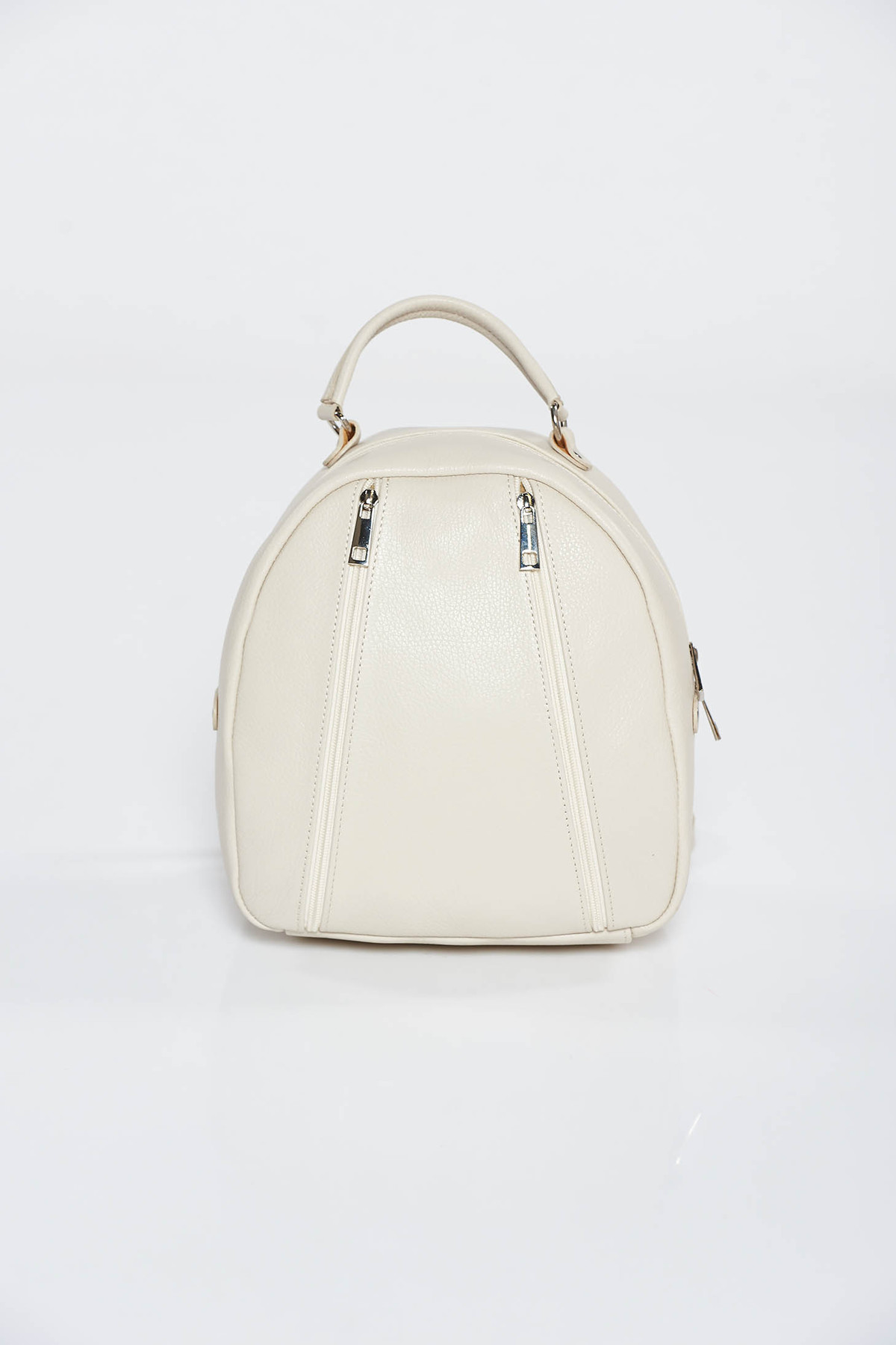 Rucsac nude casual din piele naturala