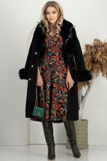 Ținută damă - rochie, palton