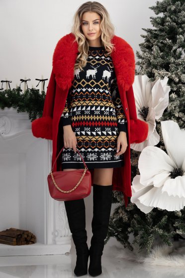 Ținută damă - rochie, palton