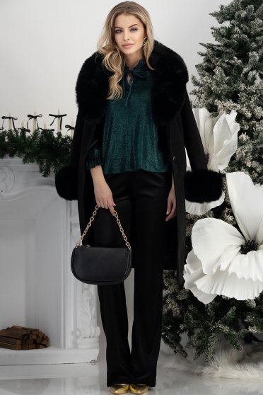 Ținută damă - bluza, palton