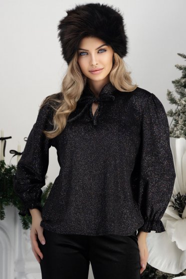 Ținută damă - bluza, blana, accesorii