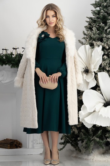 Ținută damă - rochie, blana