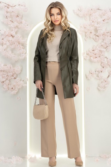 Ținută damă - pulover, trench, pantaloni