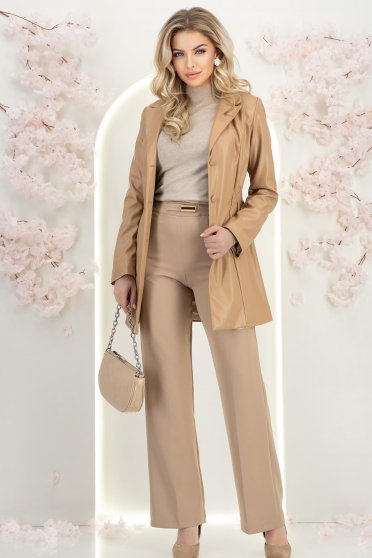 Ținută damă - trench, pantaloni, pulover