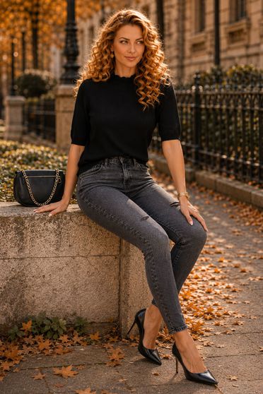 Ținută damă - bluza, blugi
