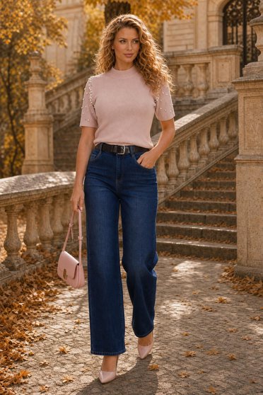 Ținută damă - bluza, blugi