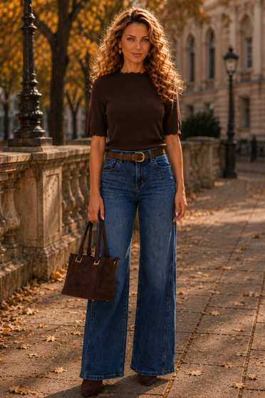 Ținută damă - bluza, blugi