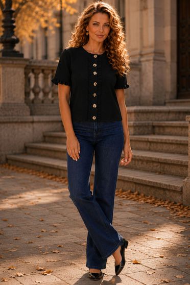 Ținută damă - bluza, blugi