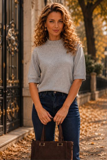 Ținută damă - bluza, blugi