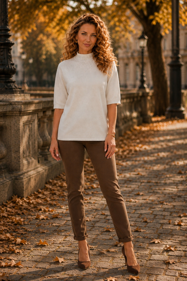 Ținută damă - bluza, blugi