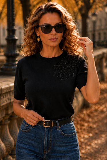 Ținută damă - bluza, blugi