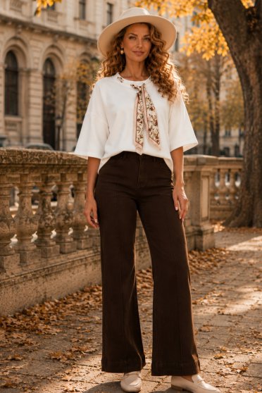 Ținută damă - bluza, blugi