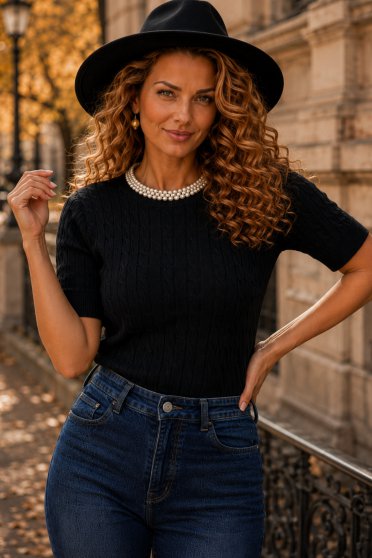 Ținută damă - bluza, blugi