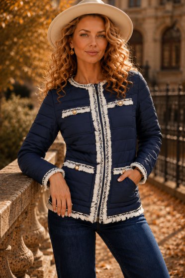 Ținută damă - geaca, blugi, bluza