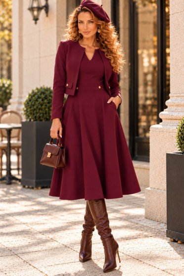 Ținută damă - rochie, sacou
